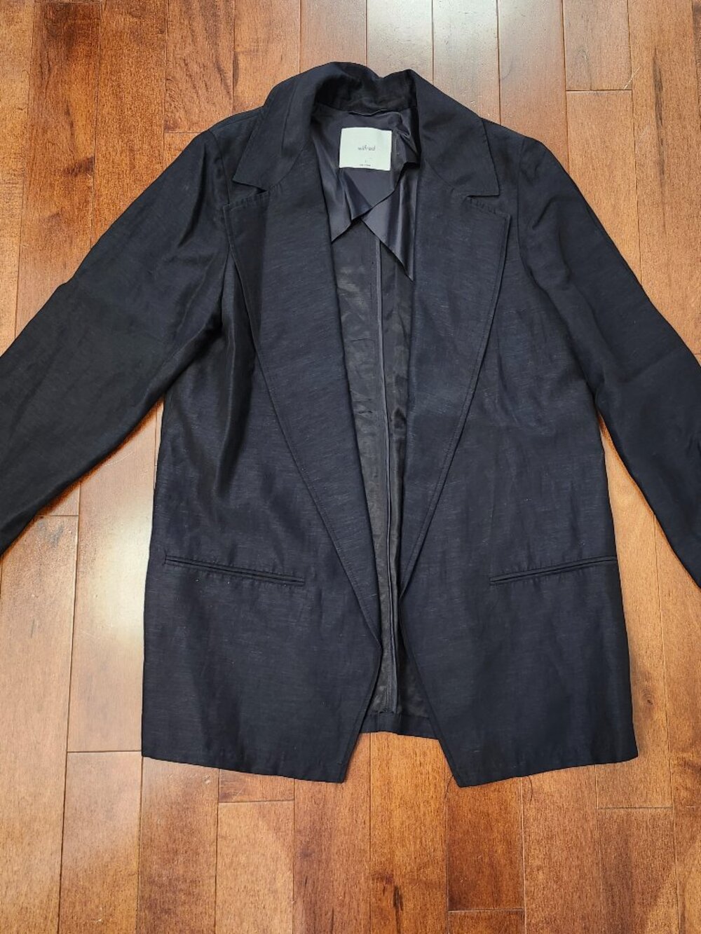 Wilfred women's black blazer in size large